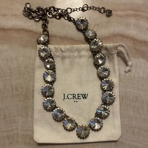 J. Crew Rhinestone Statement Necklace